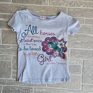 Annie's Equestrienne "All Horses " Graphic T-Shirt EUC. Size 8